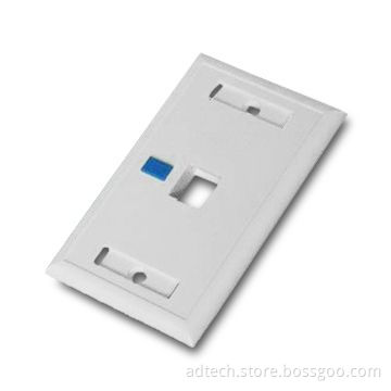High Quality ABS Material, One Port USA Network Faceplate
